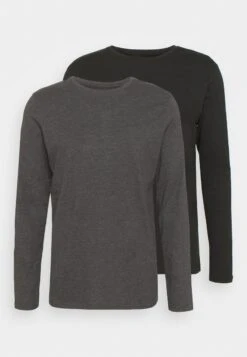 Pier One 2 PACK - Langarmshirt - Dark Grey/black 6 Pier One 2 PACK - Langarmshirt - Dark Grey/black -Günstiges Pier One Geschäft 007c88127656457c8f19869283e98031