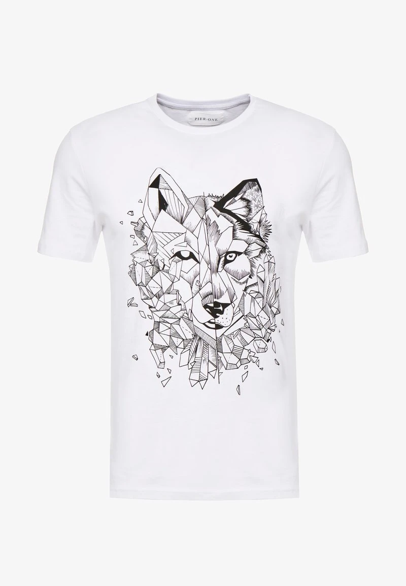 T-Shirt print - white Pier One T-Shirt Print - White -Günstiges Pier One Geschäft 05f61053d4e64d6ea5fa24cd0e1264e6