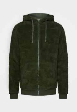 Pier One BORG ZIP-UP JACKET - Fleecejacke - Dark Green -Günstiges Pier One Geschäft 067adbe3faa7458ba7e980a0b8da5bd4 1