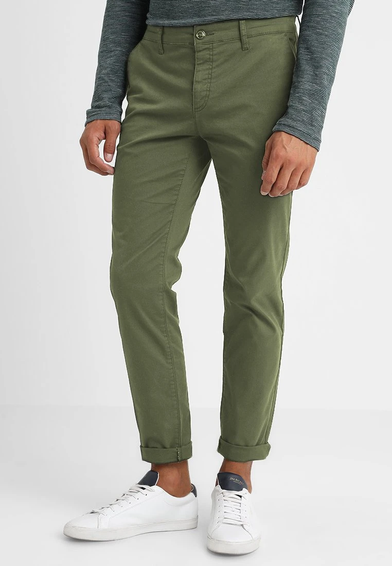 SLIM FIT CHINO - Chino - dark green Pier One SLIM FIT CHINO - Chino - Dark Green -Günstiges Pier One Geschäft 073ecba7b2a14061bff9f99cccd5694c 1