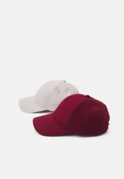 Pier One UNISEX 2 PACK - Cap - Light Grey/berry -Günstiges Pier One Geschäft 0e39235db2624299b18bab214eb1c946