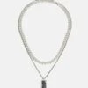 Pier One 2 PACK - Halskette - Silver-coloured