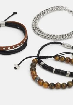 Pier One 4 PACK - Armband - Silver-coloured -Günstiges Pier One Geschäft 160a55536e024fbc8ff5de3525191522