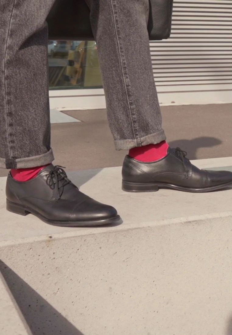 LEATHER - Business-Schnürer - black Pier One LEATHER - Business-Schnürer - Black -Günstiges Pier One Geschäft 1647947116923