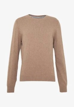 Pier One BASIC CREWNECK - Strickpullover - Mottled Beige -Günstiges Pier One Geschäft 188b4f92241a4ee38833f970cf37df24