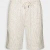 Pier One LINEN BLEND DRAWCORD SHORTS - Shorts - Off-white -Günstiges Pier One Geschäft 228637db60b840a58a2b5acb0845341b