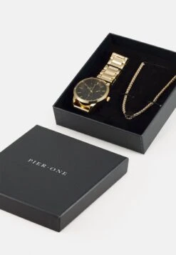 Pier One SET - Uhr - Gold-coloured -Günstiges Pier One Geschäft 259314e335c54499a18a1d7bf0eb6f1e