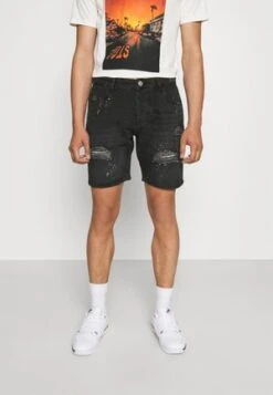 Pier One Jeans Shorts - Black -Günstiges Pier One Geschäft 3474d06408c547fb9002d106ff6e7a57
