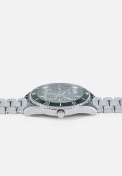 Pier One UNISEX - Uhr - Silver-coloured/green -Günstiges Pier One Geschäft 3868a74b129c47a4a44c8eaf55047ceb