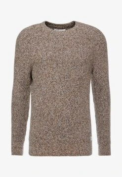 Pier One MULTICOLOUR HALF CARDIGAN JUMPER - Strickpullover - Mottled Dark Yellow -Günstiges Pier One Geschäft 43d052bb50e448ea97efd06449ca54d1