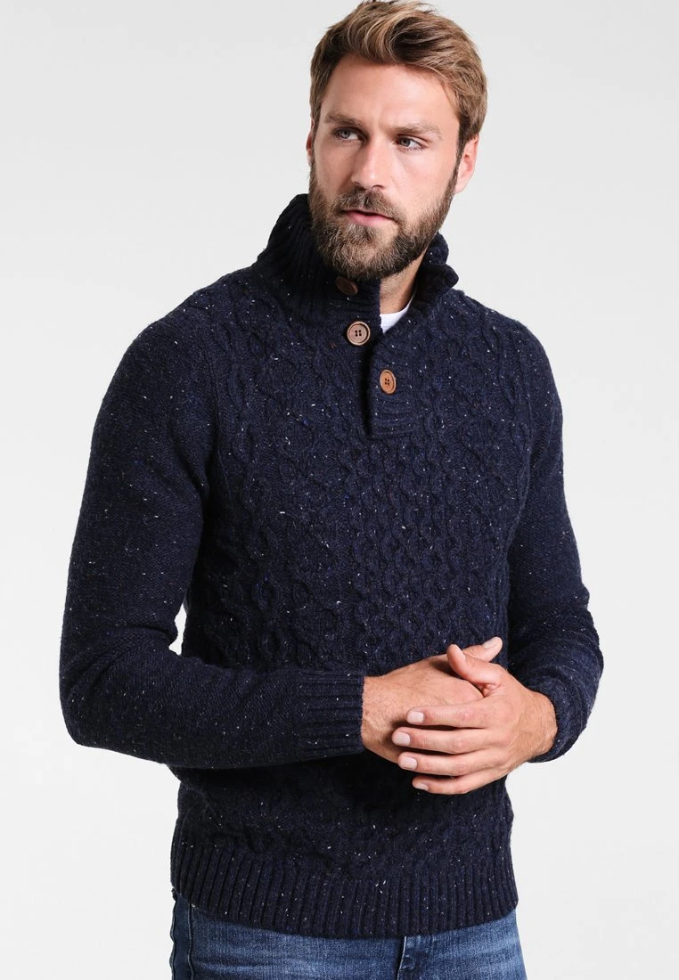 Strickpullover - mottled dark blue Pier One Strickpullover - Mottled Dark Blue -Günstiges Pier One Geschäft 4e8031a94f7140949bc5bee925009515