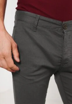 Pier One SLIM FIT CHINO - Chino - Dark Grey -Günstiges Pier One Geschäft 57afc5e7d2fb4fccb50811bdf725c68c