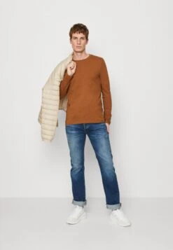 Pier One 5 PACK - Langarmshirt - Blue/off-white/light Brown