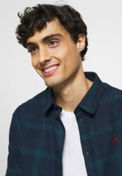 Pier One Hemd - Dark Blue/teal -Günstiges Pier One Geschäft 60ff006a248a4e558dbde6647cd82b01