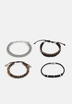 Pier One 4 PACK - Armband - Silver-coloured -Günstiges Pier One Geschäft 63cf059447144a91a73feb285e7d11ba 1