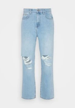 Pier One DISTRESS ON KNEES - Jeans Relaxed Fit - Light Blue Denim -Günstiges Pier One Geschäft 6c561d8272b94404a72faaf104617fd2