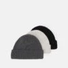 Pier One UNISEX 3 PACK - Mütze - Black/dark Grey/off-white/ -Günstiges Pier One Geschäft 6ff45e637c064289bc89bdd981008db1