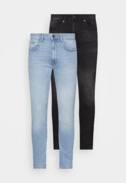 Pier One 2 PACK - Jeans Skinny Fit - Light Blue/black -Günstiges Pier One Geschäft 744b89c1ac6d4b31aed9ac3336ccd67b 1