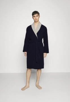 Pier One SHAWL TOWEL BATHROBE - Bademantel - Dark Blue -Günstiges Pier One Geschäft 7c83eaf5bba84c4aad1bbccb5c7fc5da