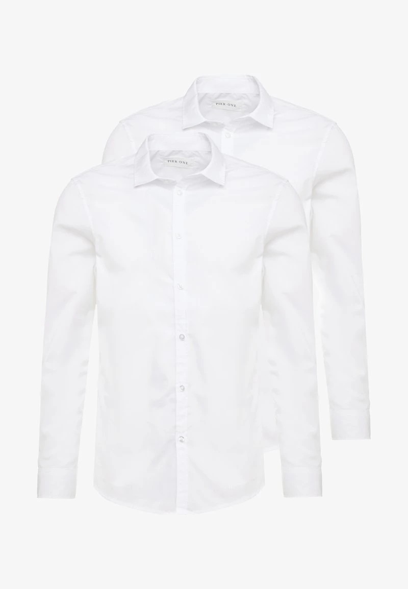 2 PACK - Businesshemd - white Pier One 2 PACK - Businesshemd - White -Günstiges Pier One Geschäft 80b0853fe93b4ce78b05673341572c11