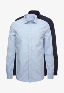 Pier One 2 PACK - Businesshemd - Light Blue/dark Blue -Günstiges Pier One Geschäft 813ad76744ab42bcb5aac84160d3aeb6