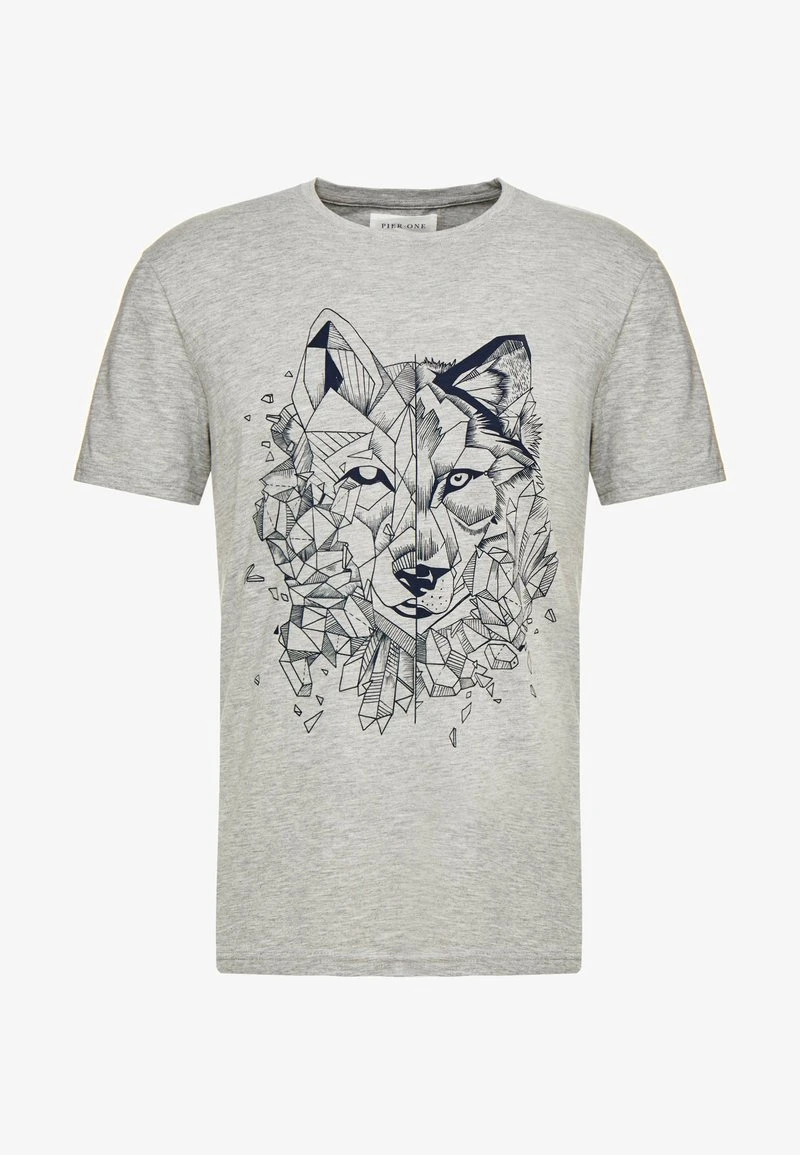 T-Shirt print - mottled grey Pier One T-Shirt Print - Mottled Grey -Günstiges Pier One Geschäft 83a9a3118dbe4577af7e98ab4d8a6a9b