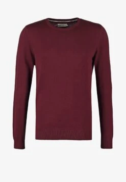 Pier One BASIC CREWNECK - Strickpullover - Bordeaux -Günstiges Pier One Geschäft 85d6d8a383134993bde44fb81e406306