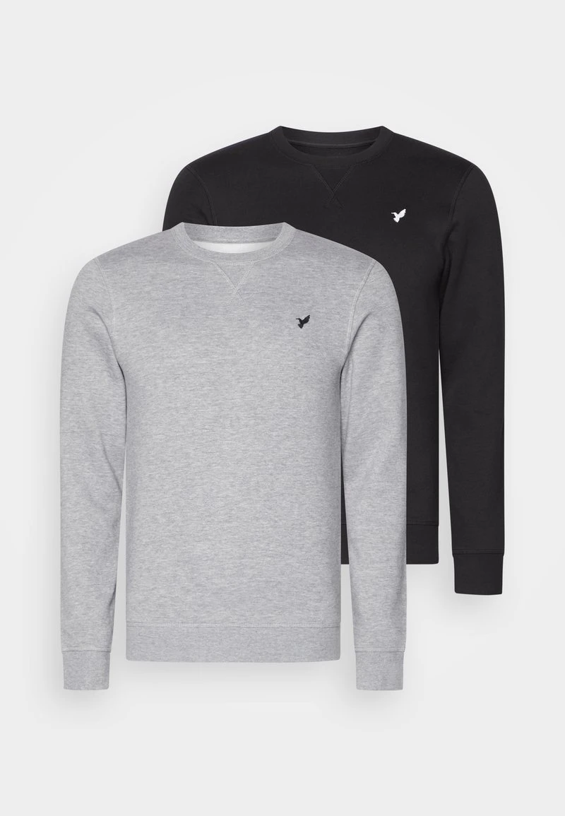 Sweatshirt - black/mottled grey Pier One Sweatshirt - Black/mottled Grey -Günstiges Pier One Geschäft 85f1371ece5d476794476850af6f9da1 1