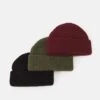 Pier One UNISEX 3 PACK - Mütze - Black/khaki/bordeaux -Günstiges Pier One Geschäft 87459dbe987649a8aaf826ac5710e03e