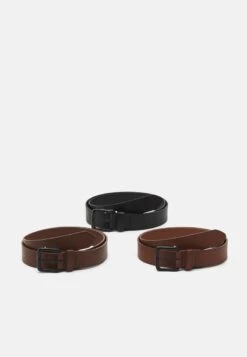 Pier One 3 PACK UNISEX - Gürtel - Black/brown /cognac -Günstiges Pier One Geschäft 88ed98c354f84bff9b43540293b418f9 2