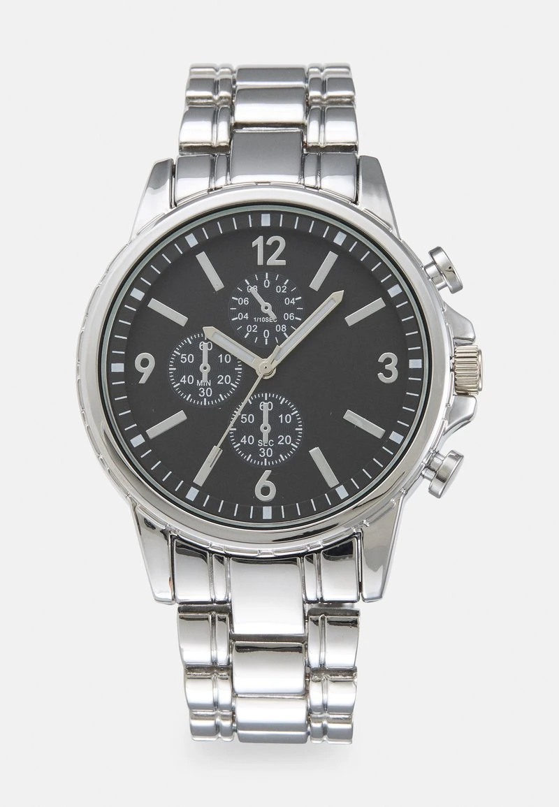 UNISEX - Uhr - silver-coloured/black Pier One UNISEX - Uhr - Silver-coloured/black -Günstiges Pier One Geschäft 8aeb2a979ab44369a9f7a84cbc0dedd4