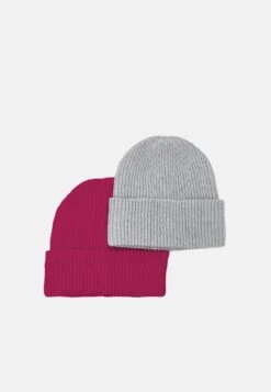 Pier One UNISEX 2 PACK - Mütze - Red/grey -Günstiges Pier One Geschäft 974eebccedc348d4971691706216c905 1
