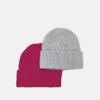 Pier One UNISEX 2 PACK - Mütze - Red/grey -Günstiges Pier One Geschäft 974eebccedc348d4971691706216c905