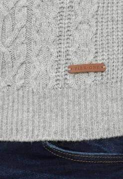 Pier One Strickpullover - Mottled Grey -Günstiges Pier One Geschäft 98e400a2e6784522b8ea9f8eb6bf3691