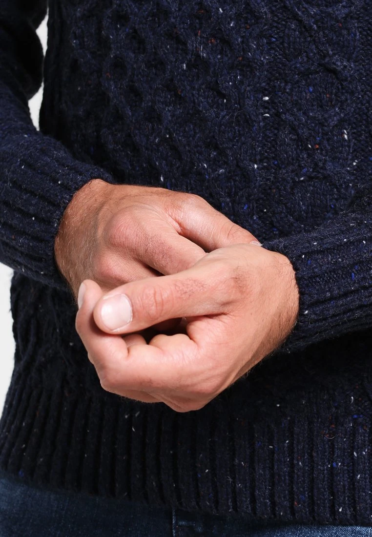 Strickpullover - mottled dark blue Pier One Strickpullover - Mottled Dark Blue -Günstiges Pier One Geschäft a048db5e31ba4f3589df0abe92fd4cb7