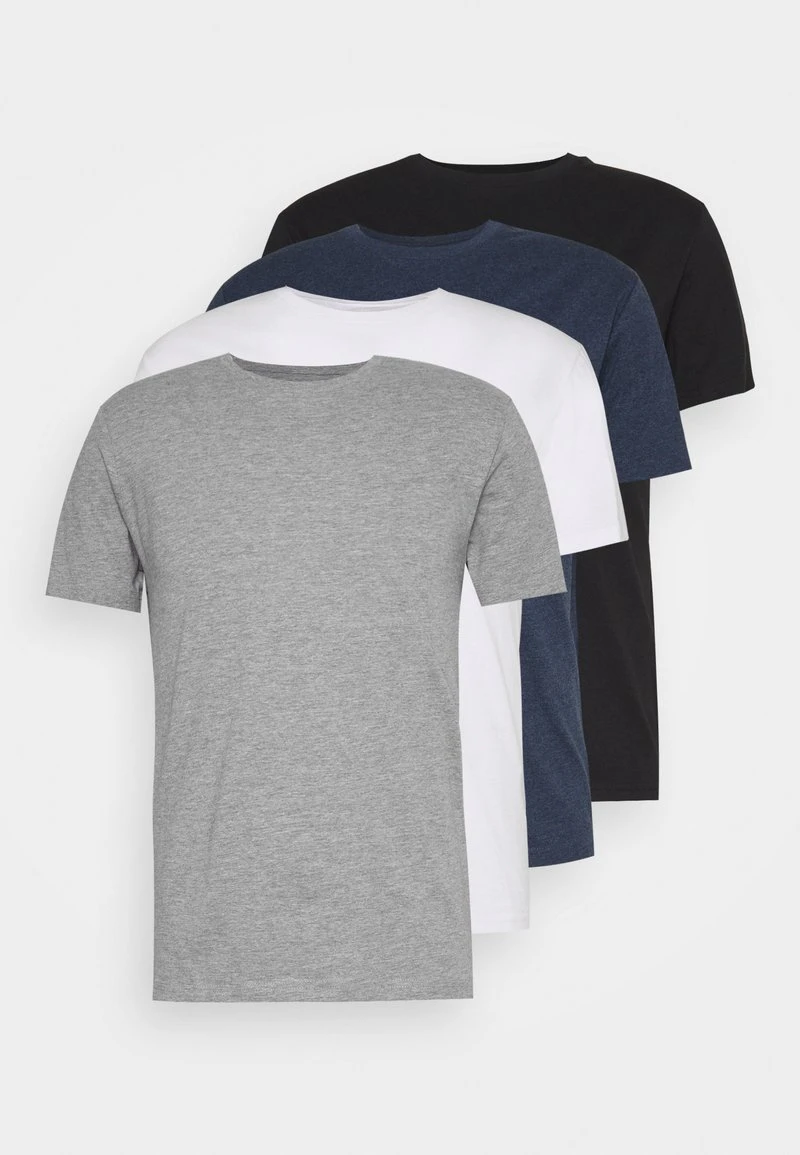4 PACK - T-Shirt basic - black/white/blue Pier One 4 PACK - T-Shirt Basic - Black/white/blue -Günstiges Pier One Geschäft a6336c9ea9294b8b9261921b47ede4b7