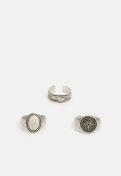 Pier One 3 PACK - Ring - Silver-coloured -Günstiges Pier One Geschäft af359e71100c434e9c9716078e03e80c