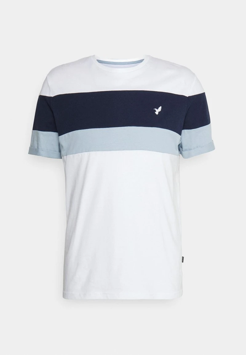 T-Shirt print - white/blue Pier One T-Shirt Print - White/blue -Günstiges Pier One Geschäft b0f4da8f05f1438792789d645aeab48b