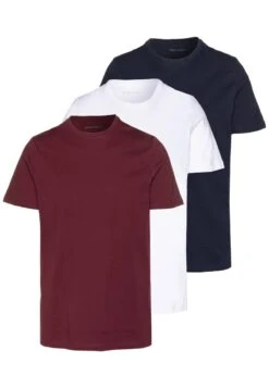 Pier One 3 PACK - T-Shirt Basic - White/dark Blue/red -Günstiges Pier One Geschäft b22996cf8ea74e22b29cab897962d0ba 1