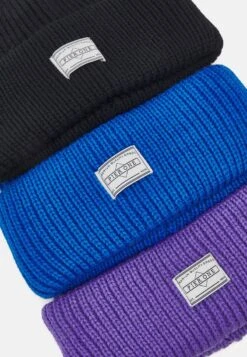 Pier One UNISEX 3 PACK - Mütze - Black/purple/blue -Günstiges Pier One Geschäft ba5783bb60ed4e1b9b810cbea2ad8012