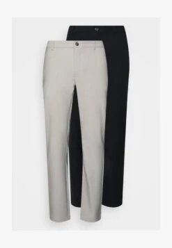 Pier One 2 PACK - Stoffhose - Mottled Light Grey/black -Günstiges Pier One Geschäft bf5cfc6785a64bee84d2f35fab7c6ae4 1