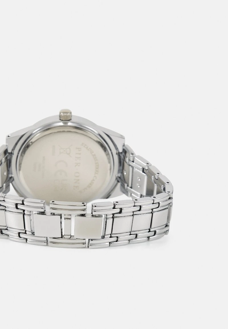 Uhr - silver-coloured Pier One Uhr - Silver-coloured -Günstiges Pier One Geschäft cca476044ef84bd4937a0108e1335bd5