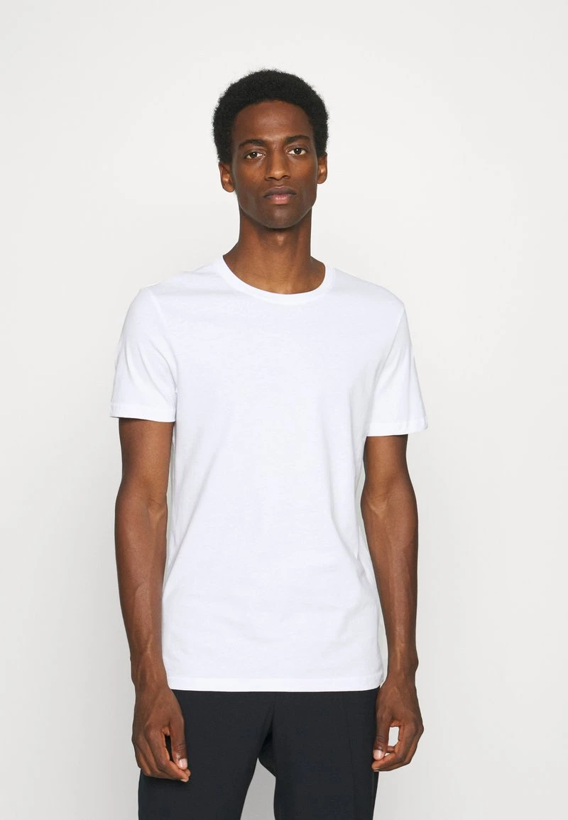 T-Shirt basic - white/dark grey/black Pier One T-Shirt Basic - White/dark Grey/black -Günstiges Pier One Geschäft ccaba947dedd40308da766d1715b11fa