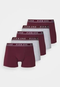 Pier One 5 PACK - Panties - Bordeaux/mottled Grey -Günstiges Pier One Geschäft d14cfd0e857342e5ab780ebed3841c16 1