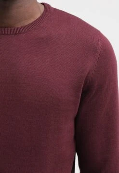 Pier One BASIC CREWNECK - Strickpullover - Bordeaux -Günstiges Pier One Geschäft d715837f4bae40fc8cff240ff173ecfa