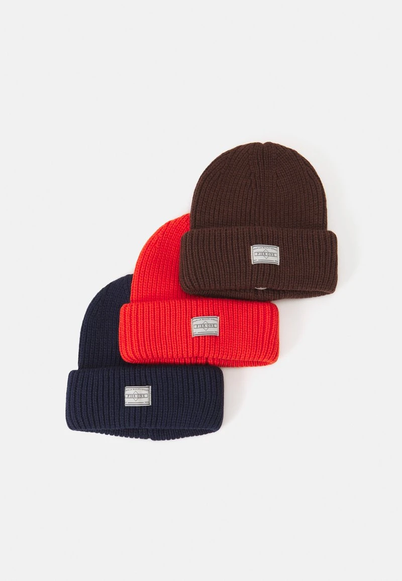 UNISEX 3 PACK - Mütze - brown, dark blue, red Pier One UNISEX 3 PACK - Mütze - Brown, Dark Blue, Red -Günstiges Pier One Geschäft d730b100b8bc4823890bd68fdd076c60