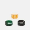 Pier One 3 PACK - Ring - Black/green/orange -Günstiges Pier One Geschäft e0e17c68eb394d738bc8f7b1176a270e