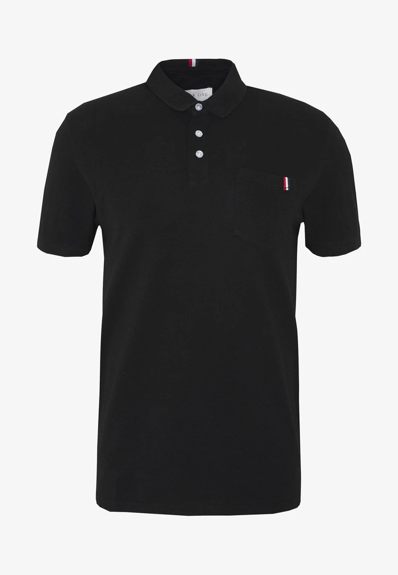 TRICOLORE TRIM POLO - Poloshirt - black Pier One TRICOLORE TRIM POLO - Poloshirt - Black -Günstiges Pier One Geschäft e404807e1e204940957c687903f2c960