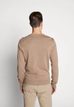 Pier One BASIC CREWNECK - Strickpullover - Mottled Beige -Günstiges Pier One Geschäft e45875b79af34307b546bc88a1571a7e