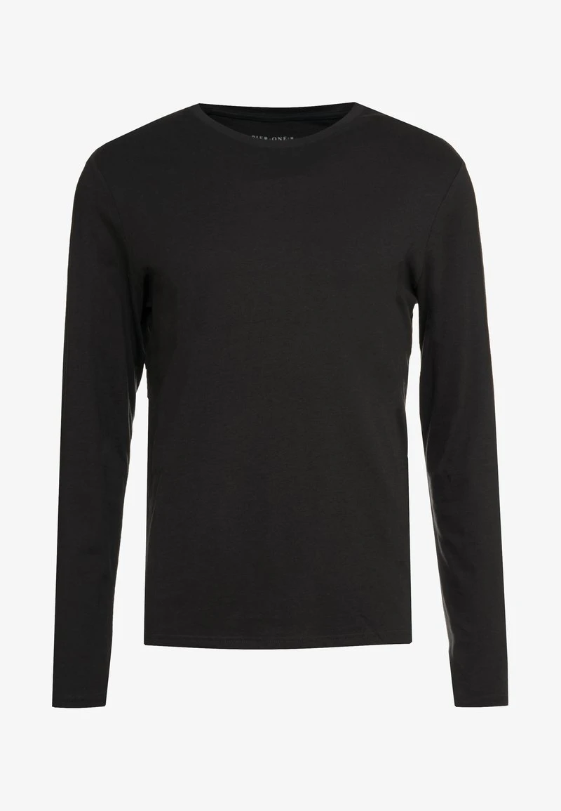 Langarmshirt - black Pier One Langarmshirt - Black -Günstiges Pier One Geschäft e51f15e19af24510b7cd585d552c8244